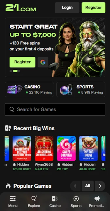 21 Casino Bet
